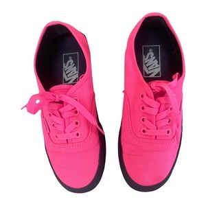 Vans Hot Pink & Black Soles Board Shoes 6.5
